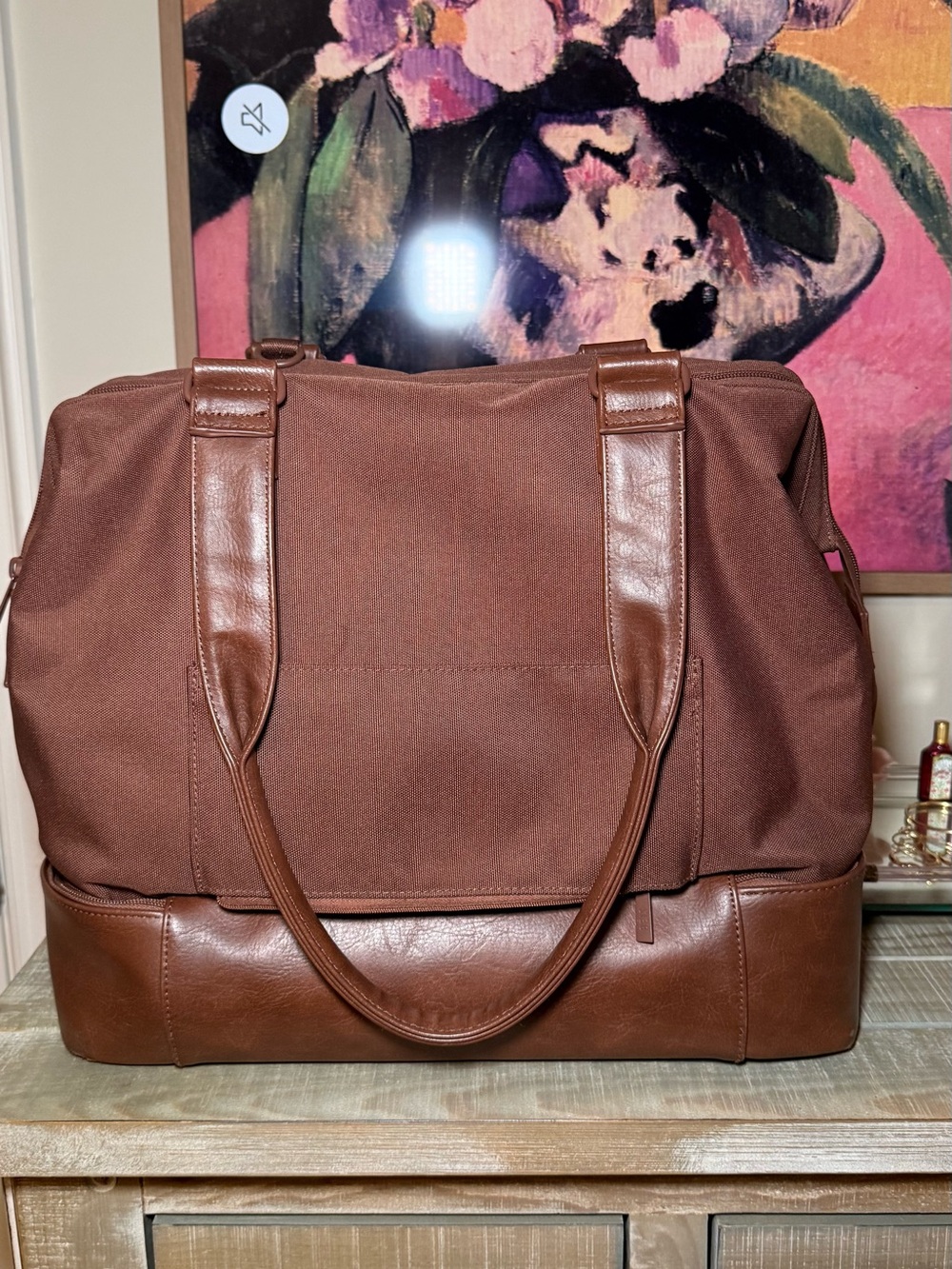 AUTHENTIC ORIGINAL BÉIS The Mini Weekender Bag • Maple Brown - Picture 2 of 4